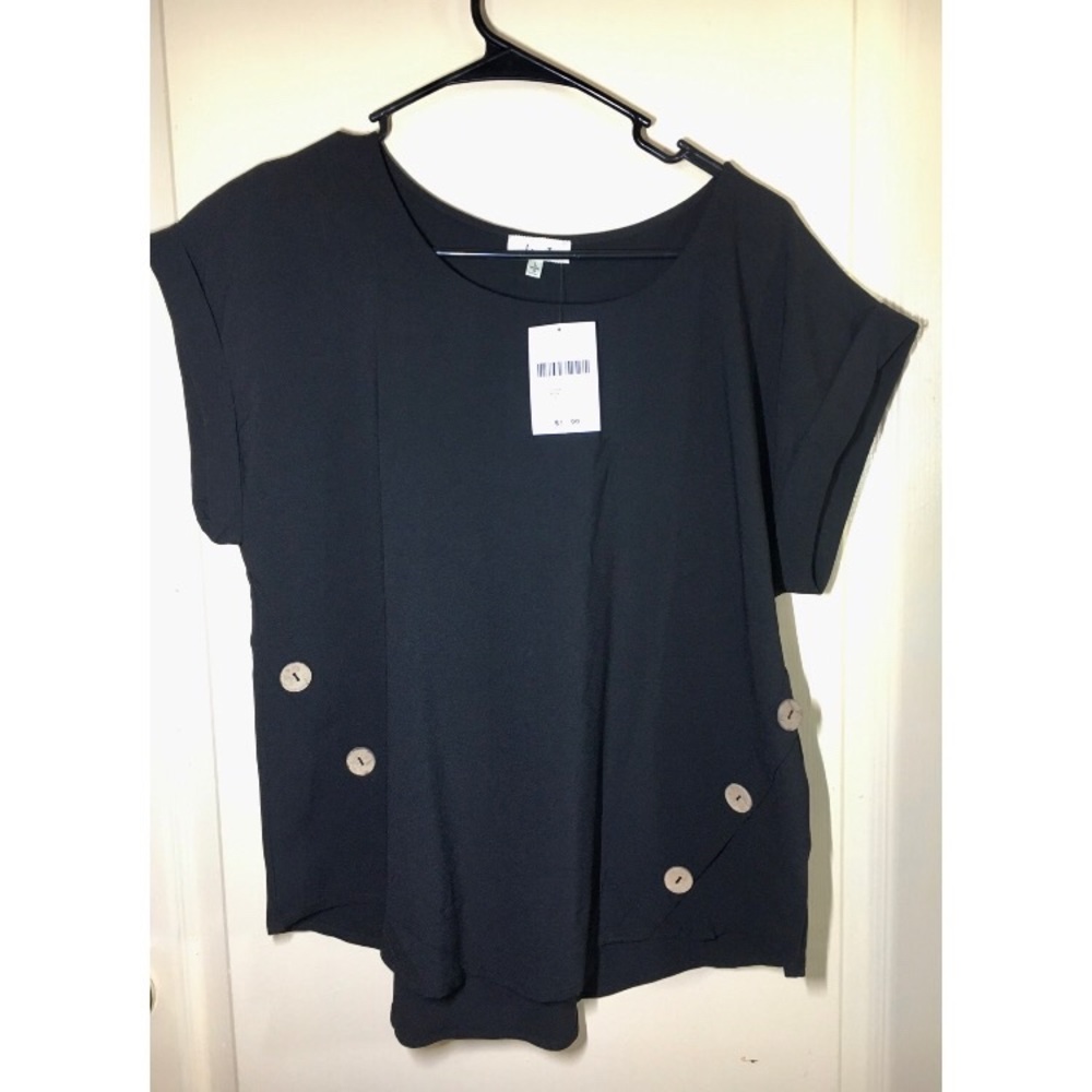 Black Woven Top